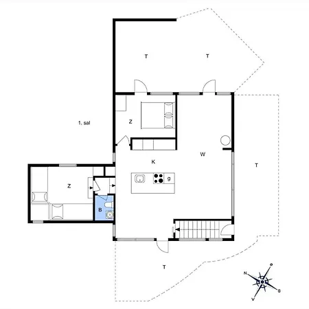Lk2118-lokken-jomfrubakkerne-15 Dom wakacyjny Løkken